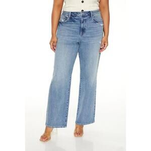 New Forever 21 Plus Size High-Rise Straight Jeans Size 12 *Fast Ship* Order Now!